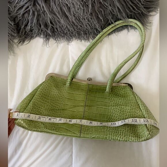 Nine West Green faux Crocodile skin shoulder bag - Picture 6 of 11